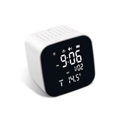 China LUMINOVA Multi Function Led Digital Car Decor Home Fragrance USB Charging Alarm Clock for sale