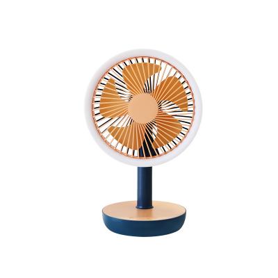 China 3 Level Handheld Desktop Dual-Use Wind Small USB Recharge Desktop Touch Setting Silent LED Light Fan for sale