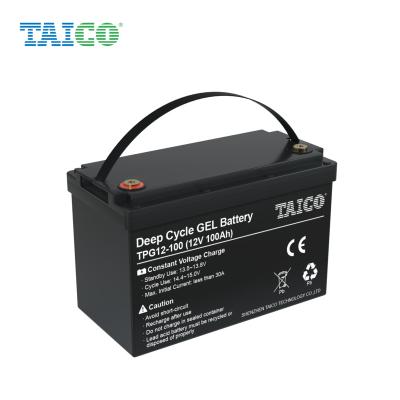 China Electric Power Systems ISO9001 Solar GEL Battery 12V Rechargeable Battery For 12V 100ah Storage Battery for sale