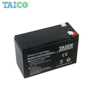 China Toys Taico Battery 12V 7AH Low-Discharge Maintenance Free EPS Battery for sale