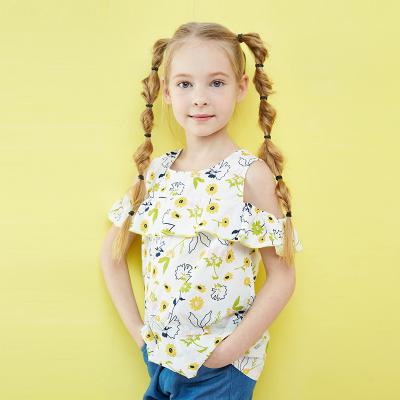 China Gabby Loop Kids Strapless Sleeveless Beehive Girls Anti-Pilling Top and T-Shirt for sale