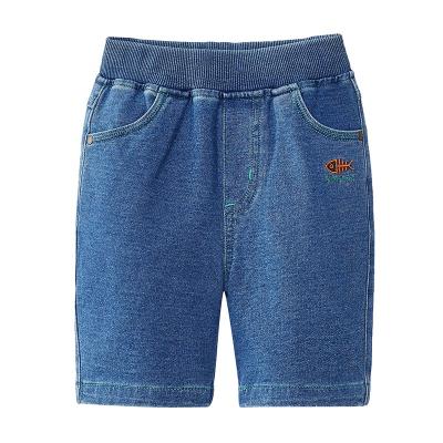 China Gabby Loop Kids Summer Boys Waterproof Washed Knit Jean Short Children Cotton Casual Denim Shorts for sale