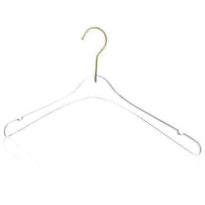 China 2021 eco-friendly cheap acrylic custom hanger logo display custom clothes store acrylic plastic hangers for sale