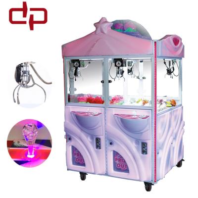 China Heat-tempered glass ; Professional Customized PC Dingpin Vending Machines/Mini Crane Game/Toy Claw Machine For Sale Malaysia for sale