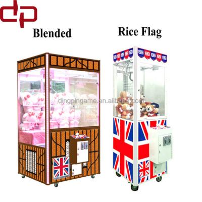 China Heat-tempered glass ; DingPin Customized PC Company Arcade Claw Machine For Sale High Quality Crane Claw Machine Popular Doll Making Machine for sale