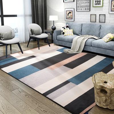 China Fluffy 3D Washable Nordic Velvet Carpets Modern Alfombras Carpet Blankets Living Room for sale