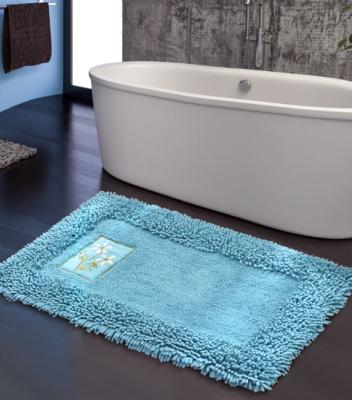 China Durable Super Soft Fluffy Bathroom Rug Anti-Slip Cover for sale