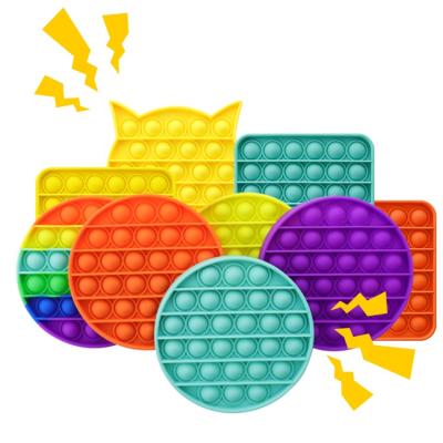 China Bubble Push Noise Stir Sensory Toy Push Noise Stir Sensory Autism Special Needs Relaxation Silicone Pressure Relieving Toys for sale