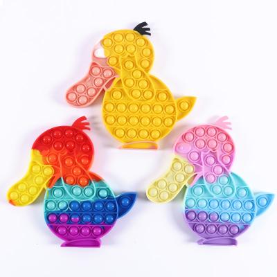 China Push Noise Bubble Stir Toy New Small Duck and Rodent Control Pioneer Children's Bubble Music Decompression Toy for sale