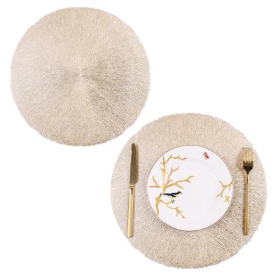 China PVC Hollow Design Sustainable European Style Table Decoration Insulated Place Mat for sale