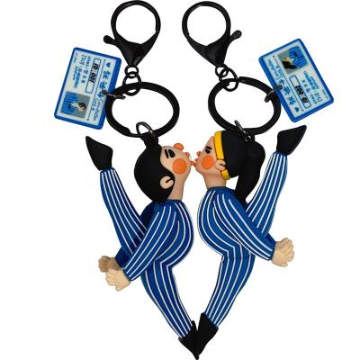 China Korean Couples Funny Pendant Accessory Personality Jewelry Tray Bag Key Chain for sale