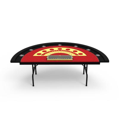 China Wholesale Casino Entertainment YH 88inch Casino Classic Designed Custom Blackjack Table With Track Water Cup for sale