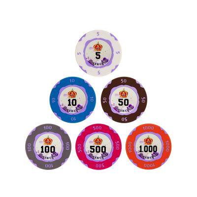 China Casino Gambling Custom Nylon Poker Chips Contains Copper Piece For Luxury Gambling Casino From YH Wholasale for sale