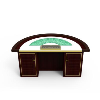 China Casino Club YH Professional Luxury Design Blackjack Solid Wood Bottom Table With Stainless Pedal for sale