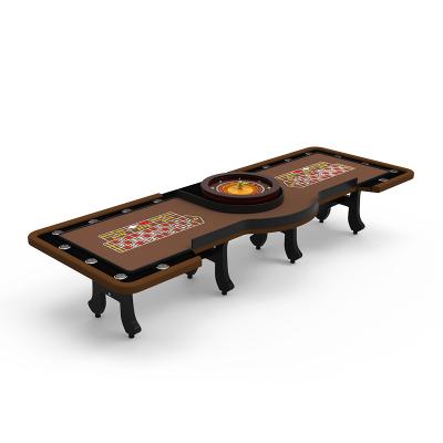 China Casino Gambling Luxury Wooden Style YH Double 00 Casino Game Table American Roulette Wheel Tables for sale