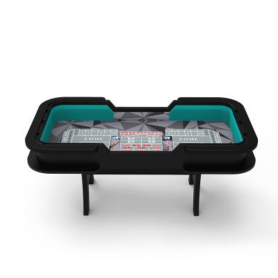 China New Design YH Poker Table High Performance Casino Gambling Dice Craps Table With Waterproof Table Cloth for sale