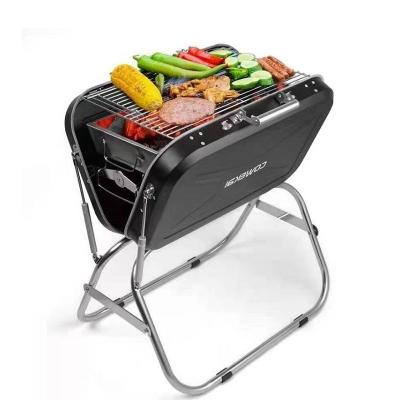 China Hot Selling Popular Portable Folding Charcoal Grill Suitcase New Grill Height Adjustable Innovation BBQ For Camp With Wholesale Priceing for sale