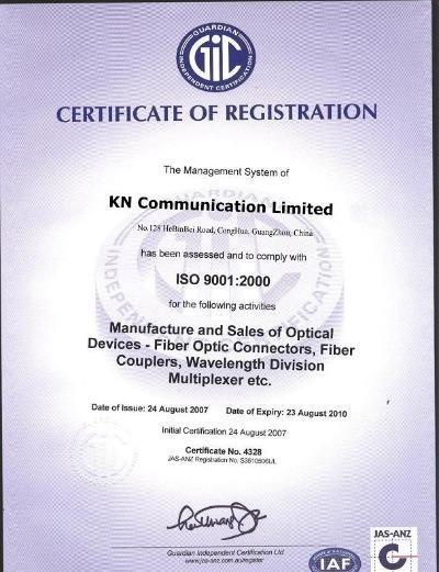 ISO9001 - KN Communication Limited