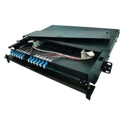 China Fiber Networks FDU Rack Mount 1 RU to 4 RU 12 24 Ports to 288 Ports Fiber Optic Patch Panel Distribution Boxes for sale