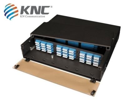 China Fiber Optic Telecommunication Networks 1U 2U Slide 12 24 Cores Drawer Core Types and Fiber Optic Cable Distribution Frame Box Patch Panel for Chassis Rack for sale