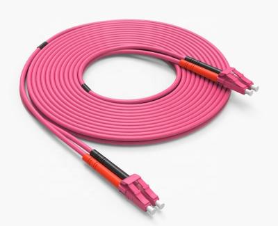 China LC To LC OM3 OM4 SM 10G/40G/100G Fiber Optic Jumper Cable LC OM3 OM4 for sale