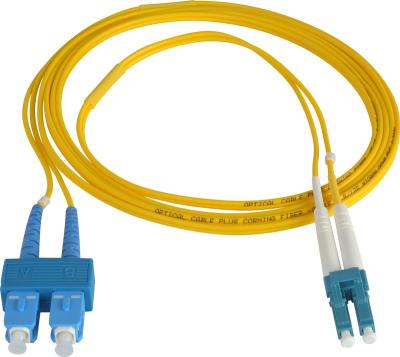 China FTTx Multi Housing Unit (MDU) LC to SC SM Bend Insenstive Fiber Optic Patch Cord Singlemode Jumper Cable for sale