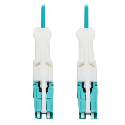 China LSZH Customized 400G Duplex OM4 CS Fiber Optic Connector Cable (CS-UPC/CS-UPC), LSZH Round Jacket, Aqua, 3M for sale