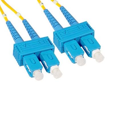 China Optical fibre communication Low price wholesale SC-SC Duplex SM SingleMode fiber Ftth Jumper Cable for sale