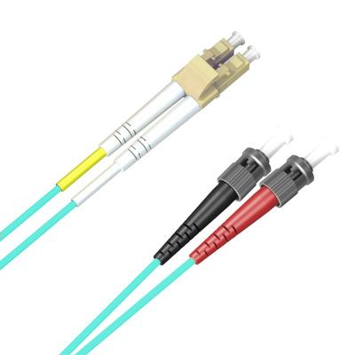 China LC-ST Fiber Optic Communication Duplex OM3 Multimode Fiber Optic Patch Cable High Quality for sale