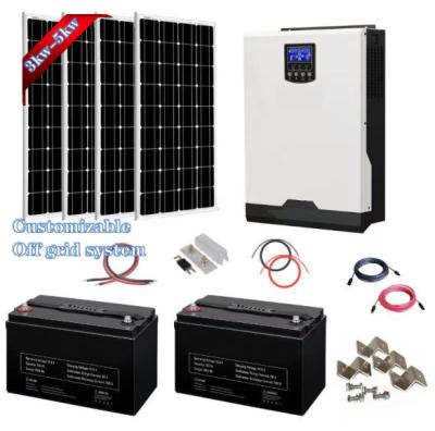 China 2.5kw 3kv 5kva 6kw 7kw 10kwh offgrid offgrid solar system home solar system 60kw 40kw 25kw 20kva 50 kw for sale