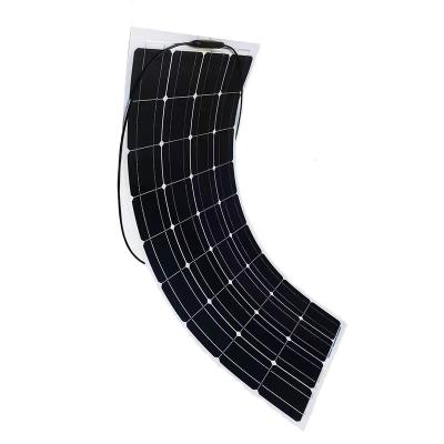 China Logo Pattern And Packaging High Efficiency Customizable Monocrystalline Solar Flexible 120w Panel Small Moq for sale