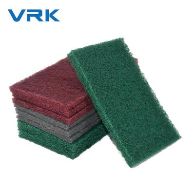 China Durable 150*100mm Nylon Cleaning Metal Scrub Pad Abrasive Scouring Pad for sale