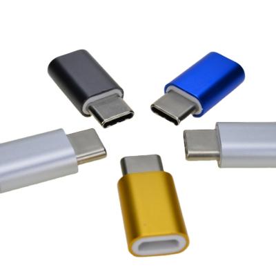 China Compact Design USB C to Micro USB 2.0 Male to Female Adapter OTG Aluminum Type C to USB 3.0 Adapter Quick Connector for sale