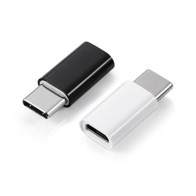 China Compact Design USB C to Micro USB 2.0 Male to Female OTG Adapter Black White Type C to USB 3.0 Adapter Quick Connector for sale