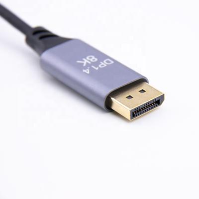 China Dropshipping Wholesale Cheap Custom Camera 2022 Type C to USB C to Displayport 144hz DP1.4 8K 6 Feet Cable for sale