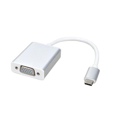 China Factory Direct Sales Wholesale Competitive Price Silver Usb C Type-C Monitor To VGA Male Female Converter Adapter for sale