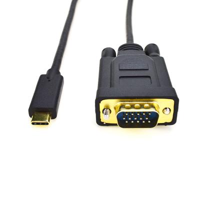 China New Monitor Design 1M/1.83M/2M/3.05M/4.58M USB-C to VGA Adapters Male to Male for sale