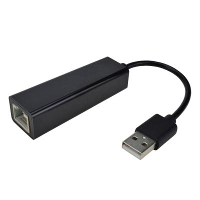 China Hot Selling Desktop USB Lan Converter USB 2.0 To Ethernet Supplement RJ45 10/100 Mbps USB Network Card for sale