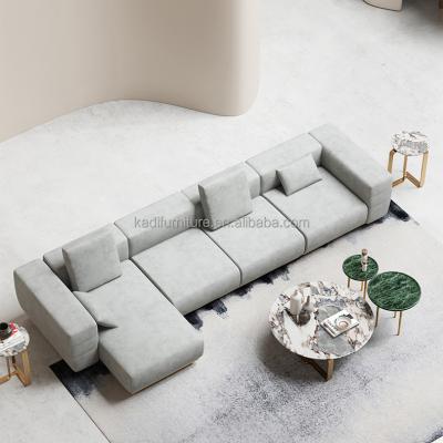 China Nubuck Leather Leather Sofa (Other) Other) Italian Adjustable Sofa Design Adjustable Home Living Room High Quality Leisure ( for sale