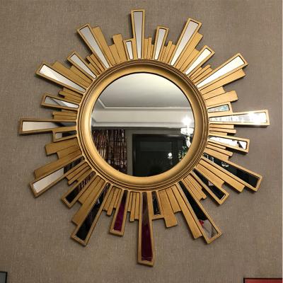 China Gold Home Decor Living Room Furniture Living Room Vintage Wall Mirror Nordic Minimalist Luxury Minimalist Acrylic Glass for sale