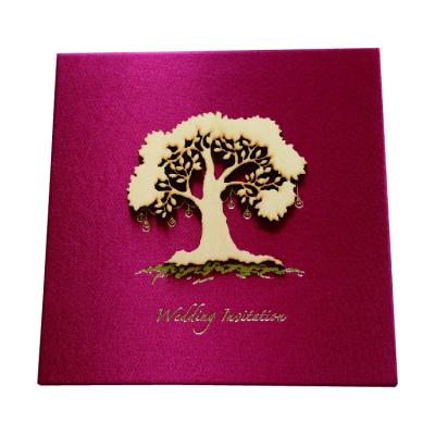 China All flannel invitation wedding card for luxury wedding day for sale