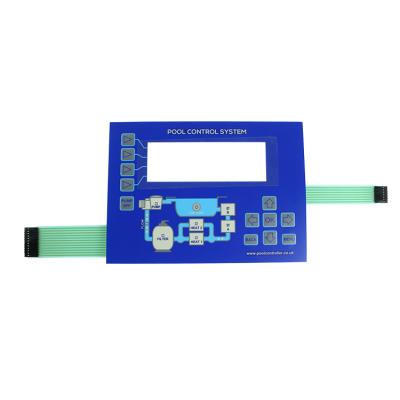 China Water Sports / Swimming Pool Control System Membrane Switch Keyboard With Adhesive For Swimming Pool Control System for sale