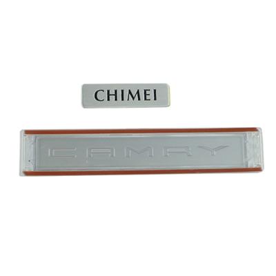 China Automobile Taiwan Nameplate Manufacturer Car Accessories Metal Nameplate / Nameplate for sale