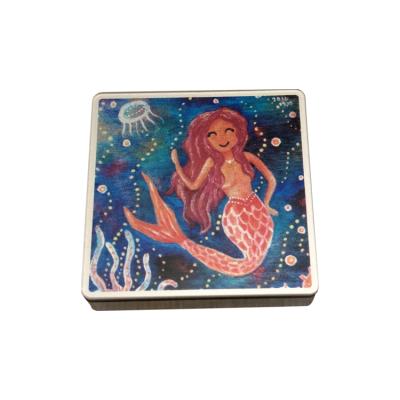 China Multifunctional Adjustable Acrylic Mermaid Mobile Phone Holders Mirror For Mobile Phone Charging for sale