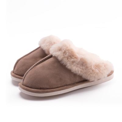 China Fashion Trend Fuzzy Plush Lining Slip On House Slipper Women Winter, Indoor Outdoor Slip On Fleece Memory Foam Slippers For Men for sale