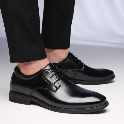 China Hot Sale Anti-Smell Cow Leather Anti-Slip Shoe Rubber Outsole Wedding Genuine Leather Dress Men's Office Leather Shoes Platform Man for sale