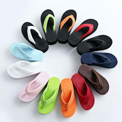 China Custom Made Anti-Smell Fashion Summer Colorful Design Wedge Beach Slippers and Flip Flops For Women for sale