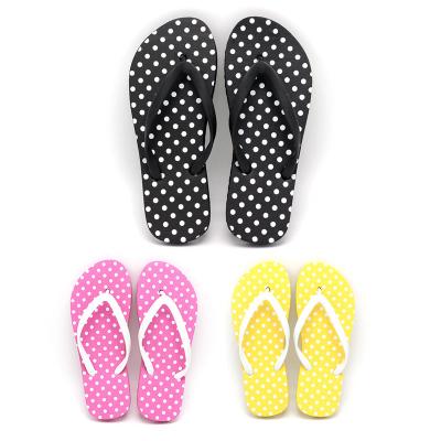 China Cheap Manufacturer Wholesale Price Beach Eva Slipper Anti-slippery Printing Custom OEM Woman Electronic Tipping Point Slipper for sale