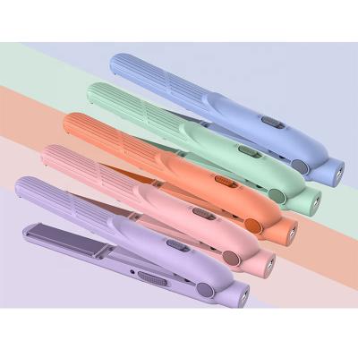 China Safety factory direct mobile mini portable ionic stylish wireless flat iron USB rechargeable fast hair straightener for sale