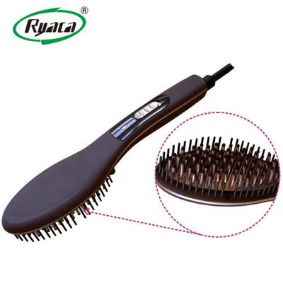 China Newest Hotel Hair Straightener Ceramic Electric Comb for sale